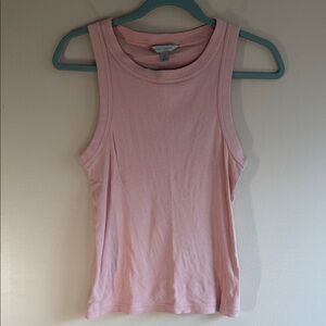 Banana Republic Pink Ribbed Tank Top